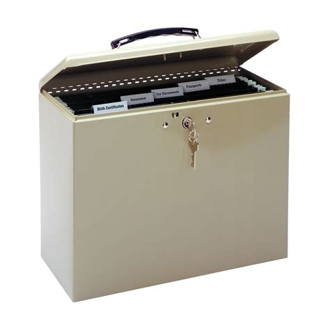 mmf industries steel security file box with key lock|mmf fire retardant security box.